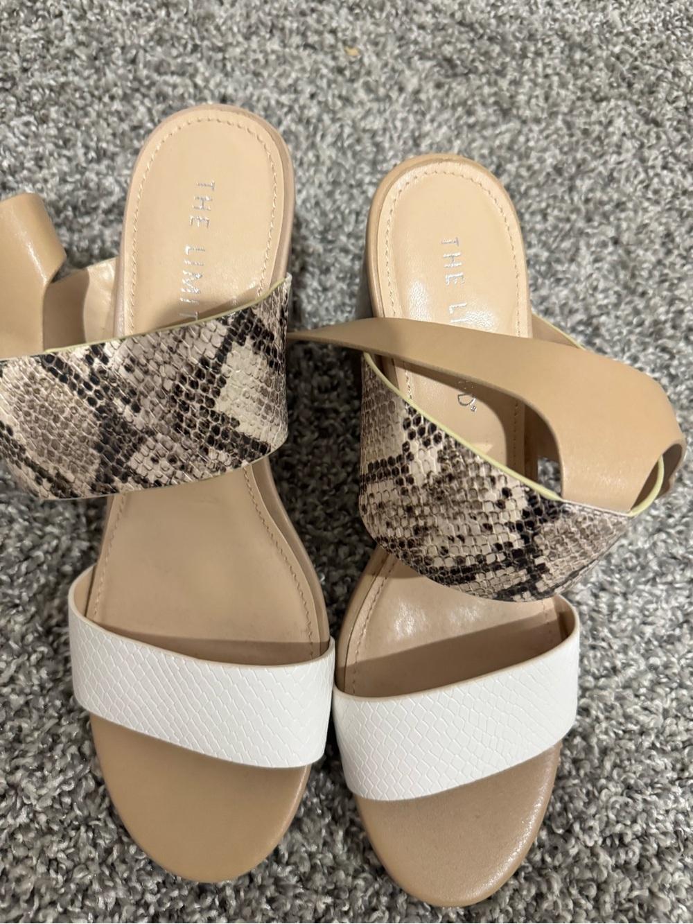 The Limited Snake Skin Falicia Heels Sz 9